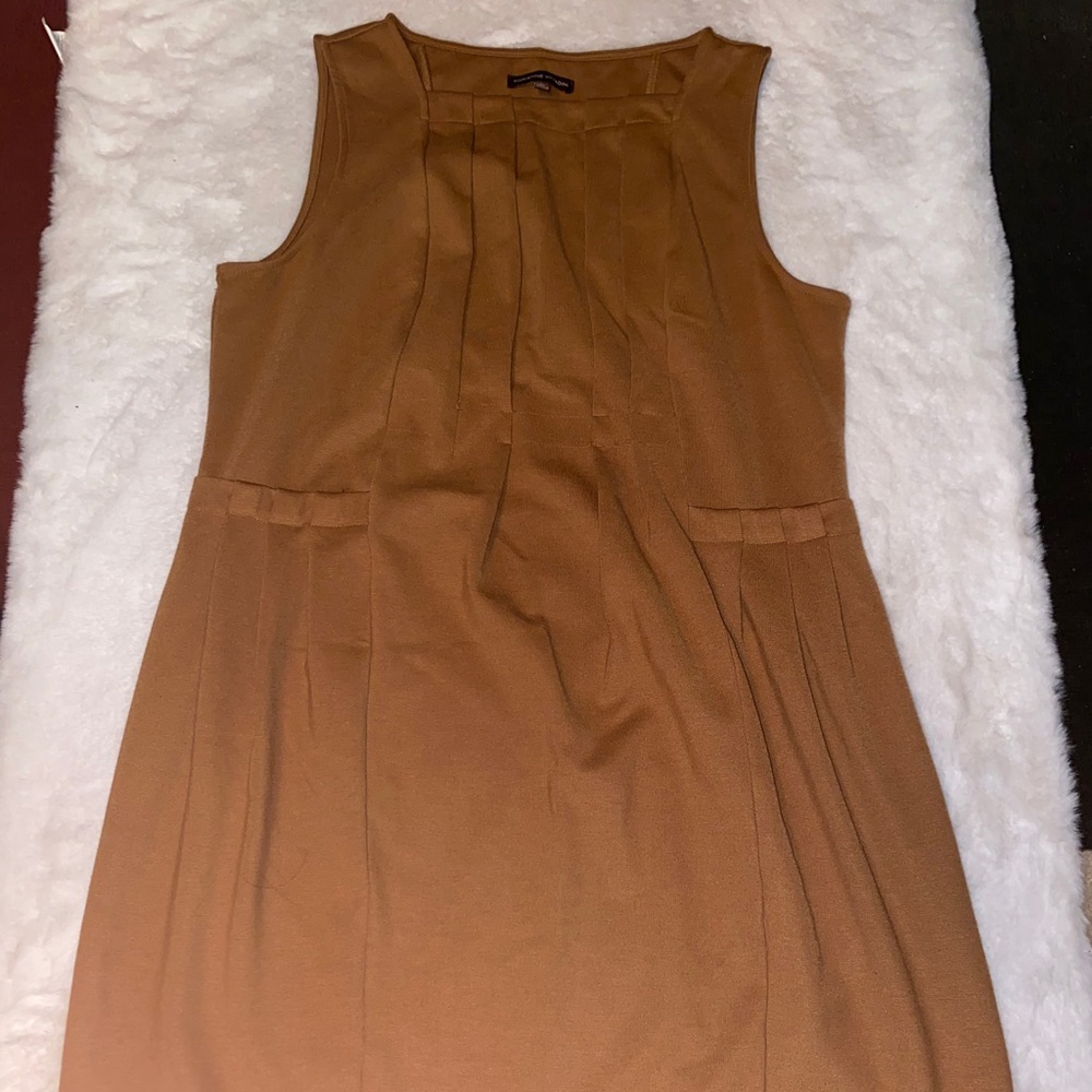 Adrienne Vittadini Cognac Sleeveless Dress